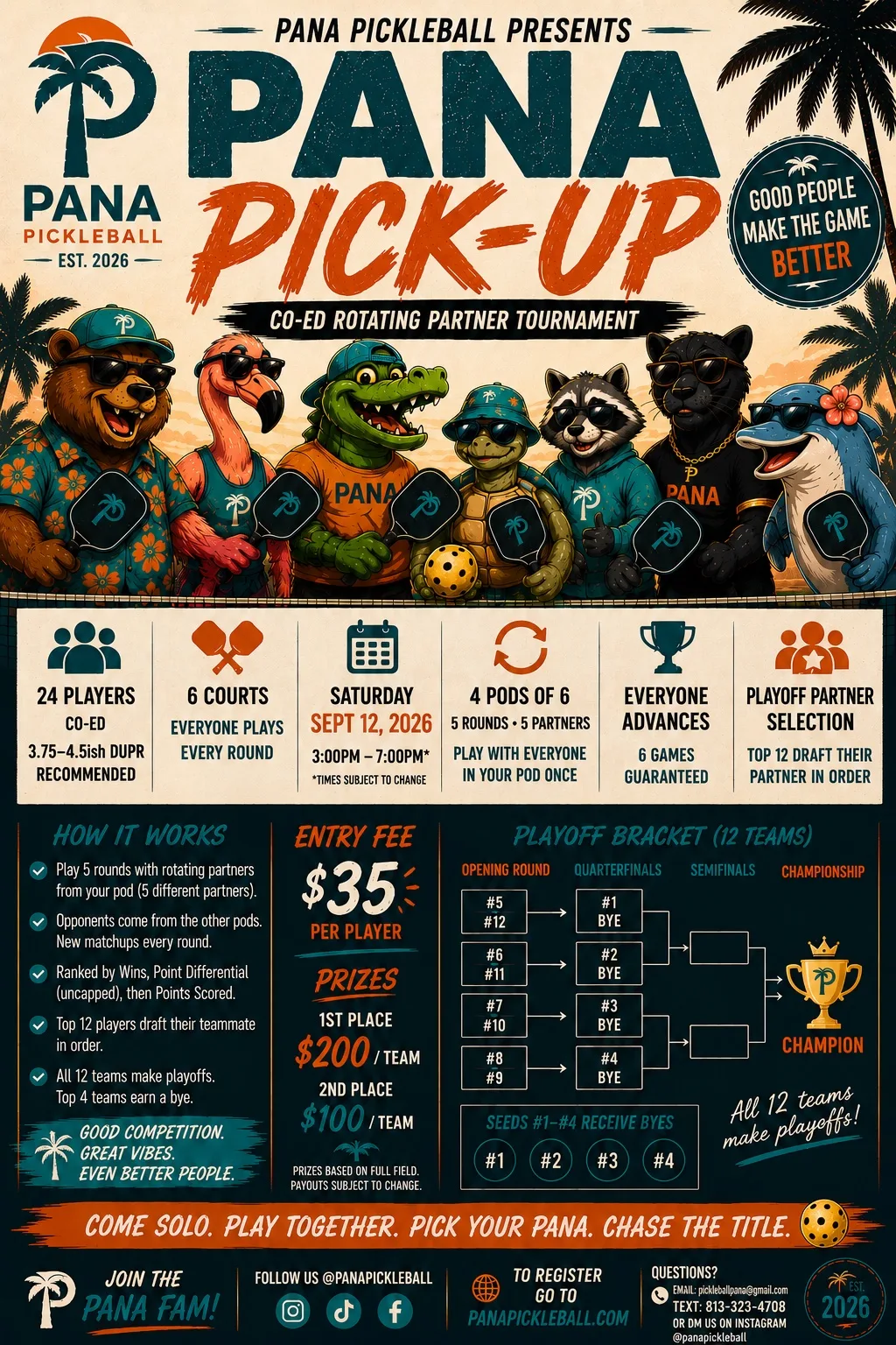 PANA PICK-UP event flyer